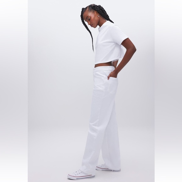 Good American Good 90’s White Jeans (size 10) - Picture 8 of 15